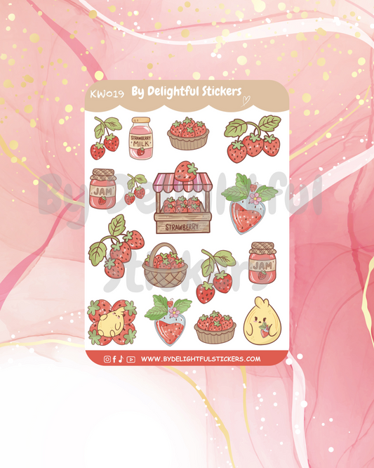 Chickadee Strawberries - KW019
